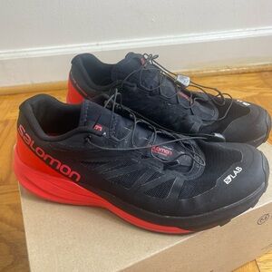 Salomon Women's Black and Red Running Shoes